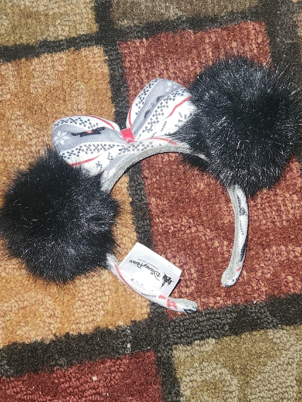 Disney Ears Winter Themed Minnie Mickey Mouse